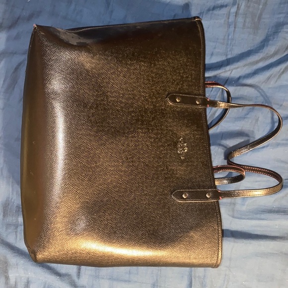 Reversible Black and Plaid Coach purse - Picture 1 of 4